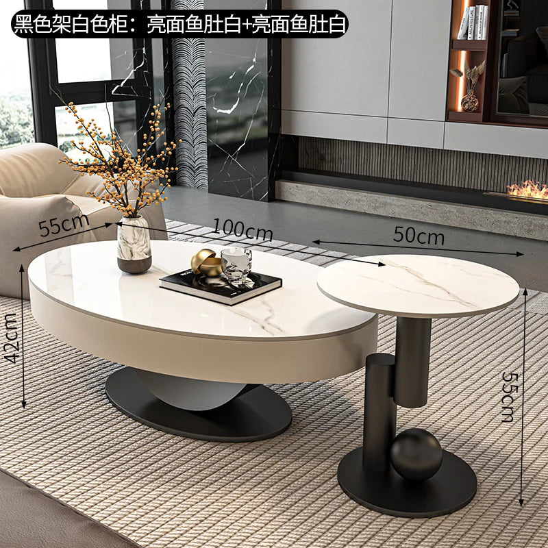 Space Saving Standing Coffee Table Nordic Decoration Living Room Designer Side Table Center Meubles Lounge Suite Furniture