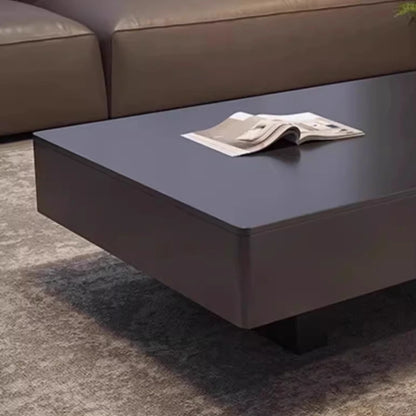 Modern Luxury Coffee Tables Storage Nordic Minimalist Marble Coffee Tables Rectangular Black Mesas De Centro Para Sala Furniture