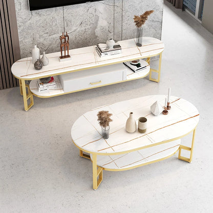 Mid Century Modern Coffee Table Trendy Classic Oval Nordic Coffee Table Aesthetic Beauty Table Basse De Salon Home Furniture
