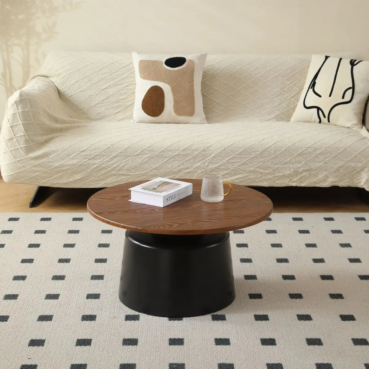 Garden Furniture Living Room Coffee Table with Bluetooth Speaker Sets 5070 Shelf Night Stand Liang Liang Jia Chair