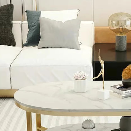 Mid Century Modern Coffee Table Trendy Classic Oval Nordic Coffee Table Aesthetic Beauty Table Basse De Salon Home Furniture