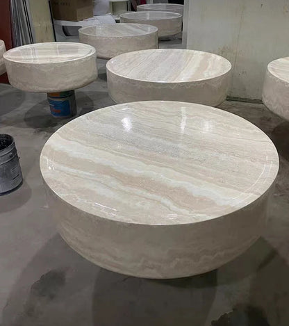 Modern Round Side Table Clear Japanese Industrial Simple Cute Space Saving Coffee Table Unique Mesas Bajas Living Room Furniture